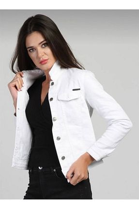 کت سفید زنانه رگولار Qeysa - کد 701659137