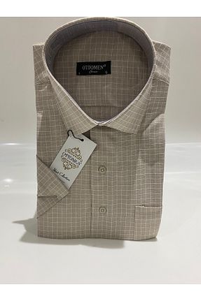 پیراهن بژ مردانه رگولار Genel Markalar - کد 684785391
