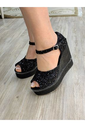 کفش مجلسی مشکی زنانه پارچه ای Ayakkabı Tutkusu Stilo ® - کد 701185135