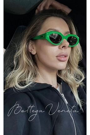 عینک آفتابی سبز زنانه UV400 Bottega Veneta - کد 472905844