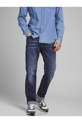شلوار جین آبی مردانه پاچه ساده Jack & Jones - کد 107178097