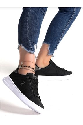 کفش اسنیکر مشکی زنانه بند دار U.S. Polo Assn. - کد 701343351