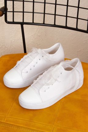 کفش مجلسی سفید زنانه چرم مصنوعی پاشنه کوتاه ( 4 - 1 cm ) پاشنه نازک کد 701576401