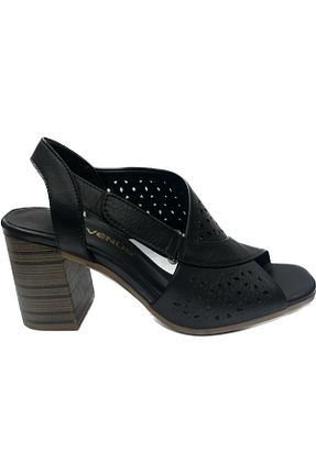 کفش کژوال مشکی زنانه چرم خالص Venüs - کد 702079797
