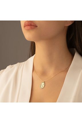 گردنبند نقره صورتی زنانه 925 عیار Dkmn Silver - کد 702081462