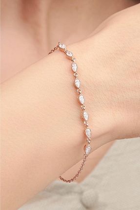 دستبند نقره سفید زنانه 925 عیار Tmt Silver - کد 702302947