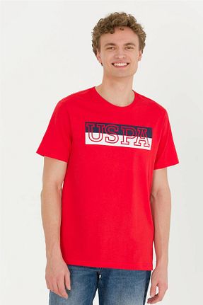 تیشرت قرمز مردانه رگولار U.S. Polo Assn. - کد 701237353