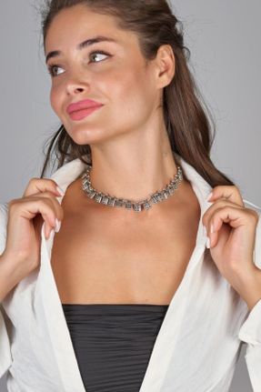 گردنبند جواهر طوسی زنانه کد 148330285
