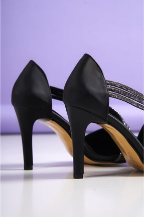 کفش مجلسی مشکی زنانه پاشنه متوسط ( 5 - 9 cm ) پاشنه نازک کد 701091129