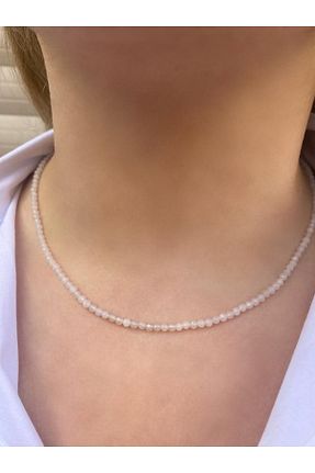 گردنبند جواهر سفید زنانه سنگ Asya Gems - کد 702133444
