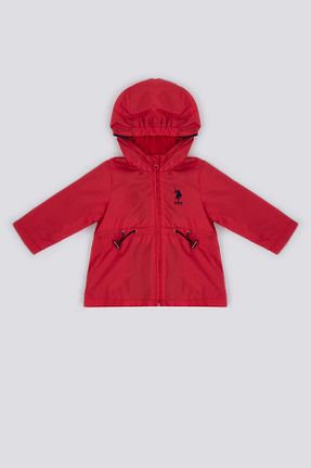 بادگیر و بارانی قرمز بچه گانه ضد آب U.S. Polo Assn. - کد 702294204