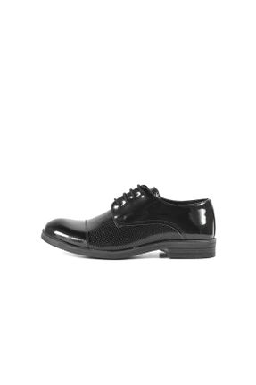 کفش کلاسیک مشکی مردانه چرم لاکی پاشنه کوتاه ( 4 - 1 cm ) کد 701747008