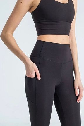 ساق شلواری مشکی زنانه بافتنی Yoga Studio - کد 701867110
