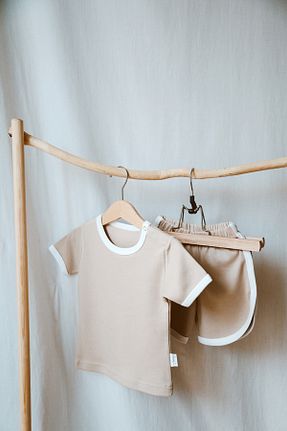 ست نوزادی قهوه ای بچه گانه پنبه ای Tarkito Baby - کد 698505482
