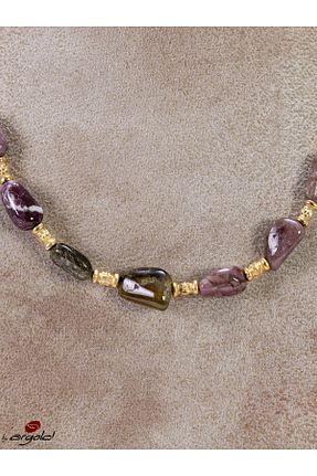 دستبند جواهر سبز زنانه سنگ طبیعی ARGOLD JEWELRY - کد 703318860
