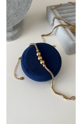 خلخال جواهر طلائی زنانه استیل (فولاد) SU PERİSİ TAKI BİJUTERİ - کد 703458576
