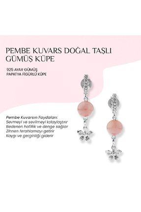 گوشواره نقره زنانه 925 عیار OSMANLI DOĞAL TAŞ - کد 703514173