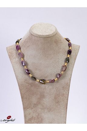 دستبند جواهر سبز زنانه سنگ طبیعی ARGOLD JEWELRY - کد 703318860