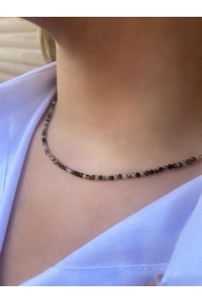 گردنبند جواهر رنگی زنانه سنگ Asya Gems - کد 703437383
