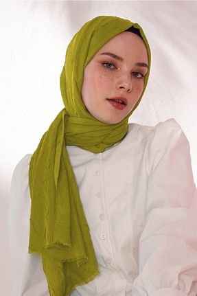 شال سبز زنانه پلی استر Madame Polo - کد 704039316