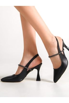 کفش پاشنه بلند کلاسیک مشکی زنانه PU پاشنه نازک پاشنه متوسط ( 5 - 9 cm ) کد 704300789