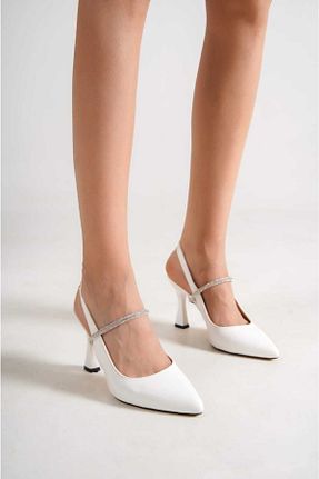 کفش استایلیتو سفید پاشنه نازک SEREL35SHOES - کد 704417034