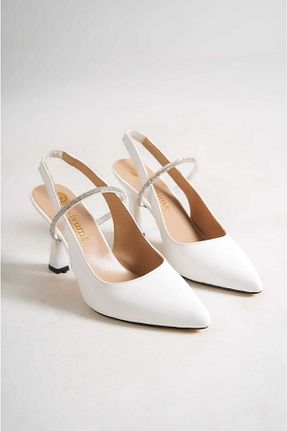 کفش استایلیتو سفید پاشنه نازک SEREL35SHOES - کد 704417034