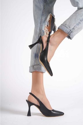 کفش پاشنه بلند کلاسیک مشکی زنانه چرم مصنوعی serelshoes - کد 704428715