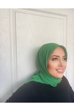 روسری سبز پنبه ای Nilbutik - کد 704534565