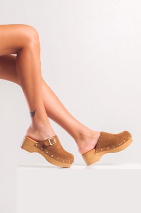 صندل قهوه ای زنانه پاشنه تخت PASSAGE SHOES - کد 704508755