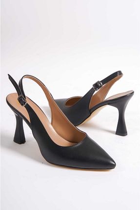 کفش پاشنه بلند کلاسیک مشکی زنانه چرم مصنوعی serelshoes - کد 704428715