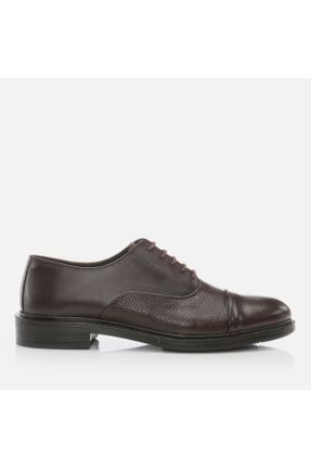 کفش کژوال قهوه ای مردانه چرم طبیعی پاشنه کوتاه ( 4 - 1 cm ) پاشنه ساده کد 383694754