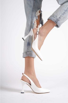 کفش پاشنه بلند کلاسیک سفید زنانه چرم مصنوعی serelshoes - کد 704448859