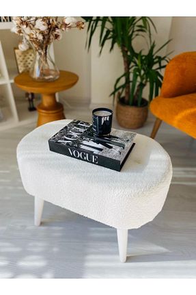 پوف و نیمکت سفید 35 x 60 WEBPANYA - کد 704655657