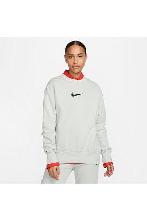 سوئیشرت سرمه ای زنانه ساده Nike - کد 705187684