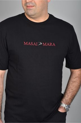تی شرت مشکی مردانه رگولار یقه گرد کد 705007053