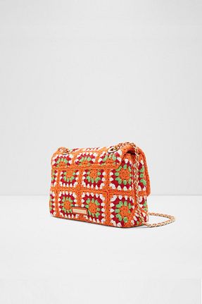 کیف دوشی نارنجی زنانه چرم مصنوعی Aldo - کد 705082876