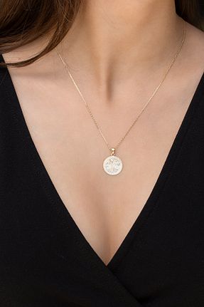 گردنبند طلا زرد زنانه 14 عیار Cenova Jewelry - کد 705308112
