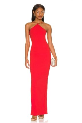 لباس قرمز زنانه بافتنی رگولار کد 706004050