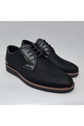 کفش کلاسیک مشکی مردانه چرم مصنوعی پاشنه کوتاه ( 4 - 1 cm ) کد 705170153