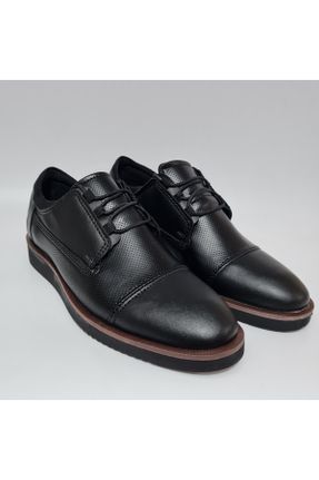 کفش کلاسیک مشکی مردانه چرم مصنوعی پاشنه کوتاه ( 4 - 1 cm ) کد 705256510