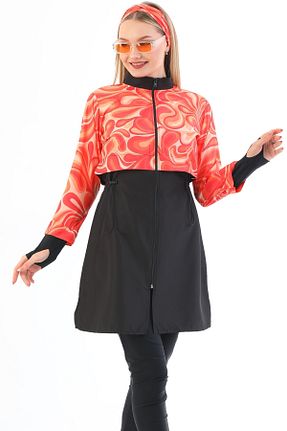 مایو حجاب نارنجی زنانه ساده Emayo - کد 706405694
