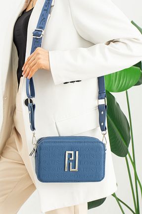 کیف دوشی آبی زنانه چرم مصنوعی Just Polo - کد 706447918