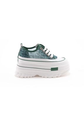 کفش کژوال سبز زنانه پاشنه کوتاه ( 4 - 1 cm ) پاشنه ساده کد 707201215