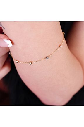 دستبند طلا زرد زنانه 14 عیار H Mücevherat - کد 707390818