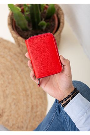 کیف پول قرمز مردانه ابعاد کوچک Niki Leather - کد 137745994