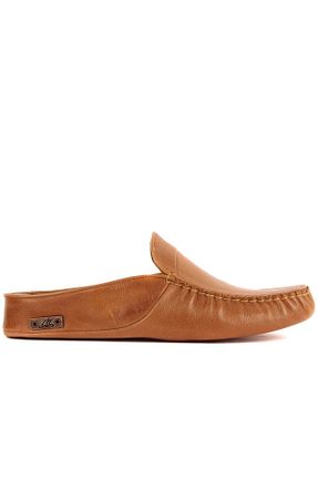 دمپائی خانگی قهوه ای مردانه چرم خالص Sail Lakers - کد 462257294