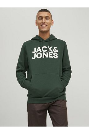 سوئیشرت صورتی مردانه چاپی Jack & Jones - کد 335042752