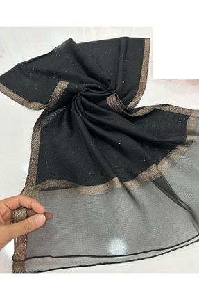 شال مشکی زنانه ابریشم Arwella - کد 704842952