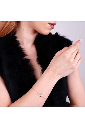 دستبند طلا زرد زنانه 14 عیار H Mücevherat - کد 706272095